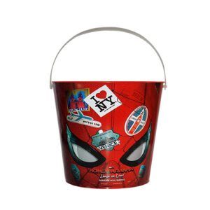 Balde Homem-Aranha com alça + Brilha no escuro